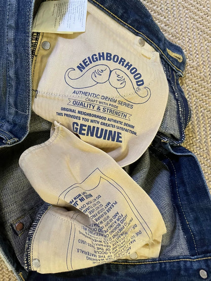 NEIGHBORHOOD Distressed Washed Jeans