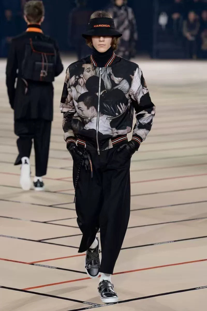 Dior Homme Portrait Oil Painting Jacket