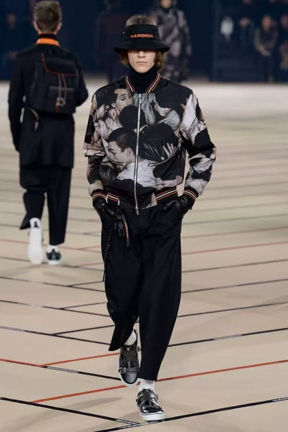 Dior Homme Portrait Oil Painting Jacket