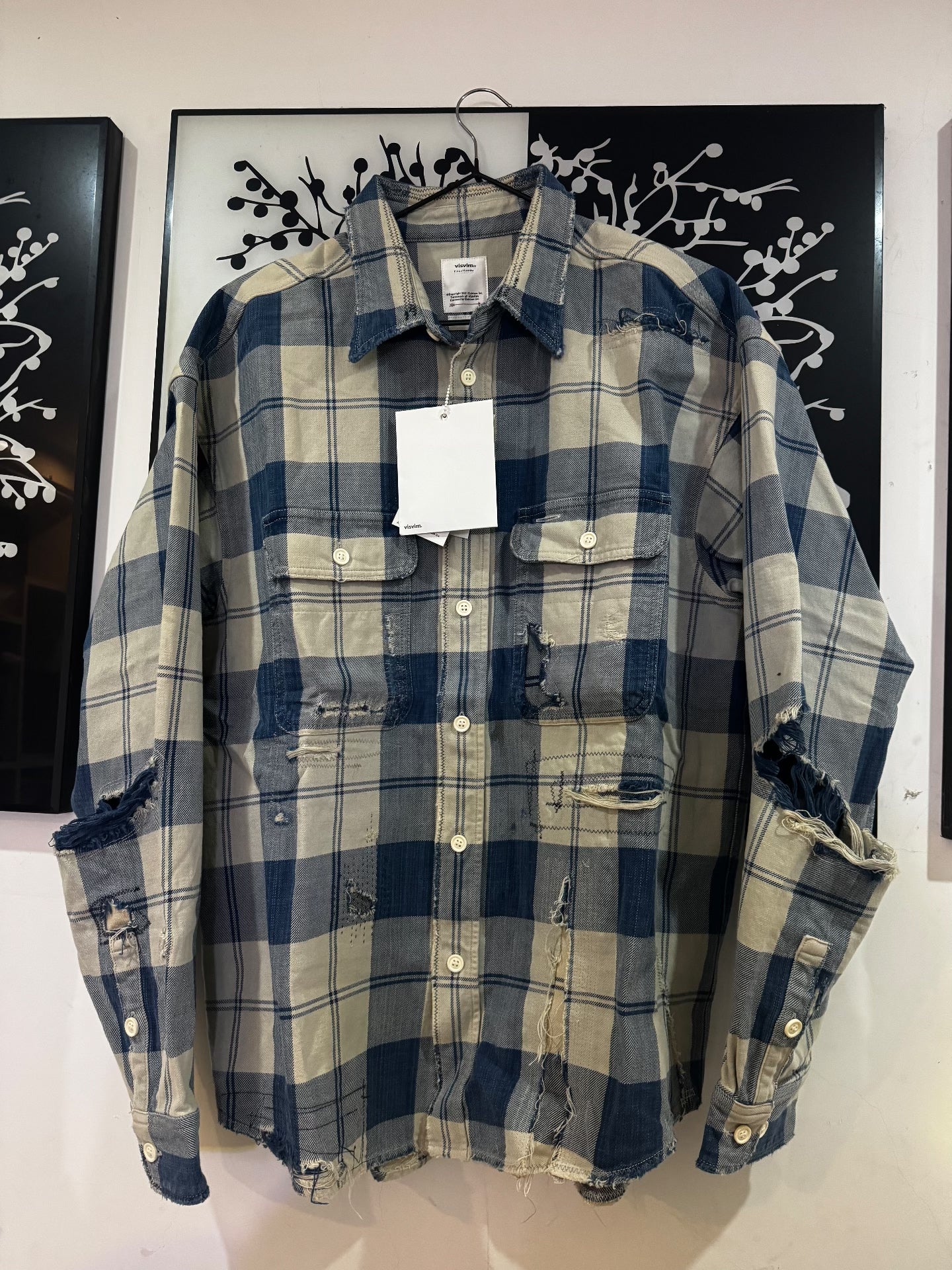 VISVIM 21SS Lumber Check Distressed Shirt