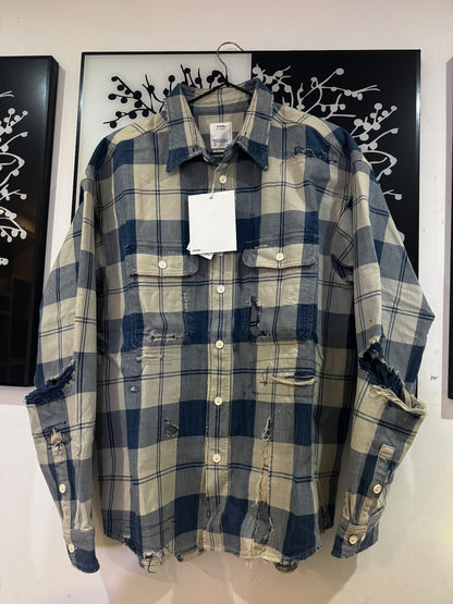 VISVIM 21SS Lumber Check Distressed Shirt