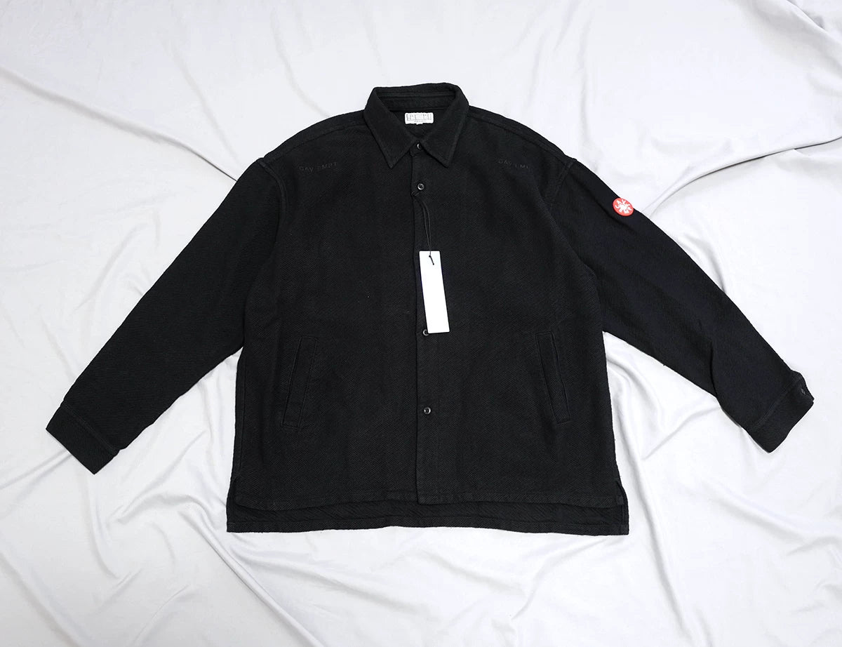 cav empt black big shirt outerwear jacket