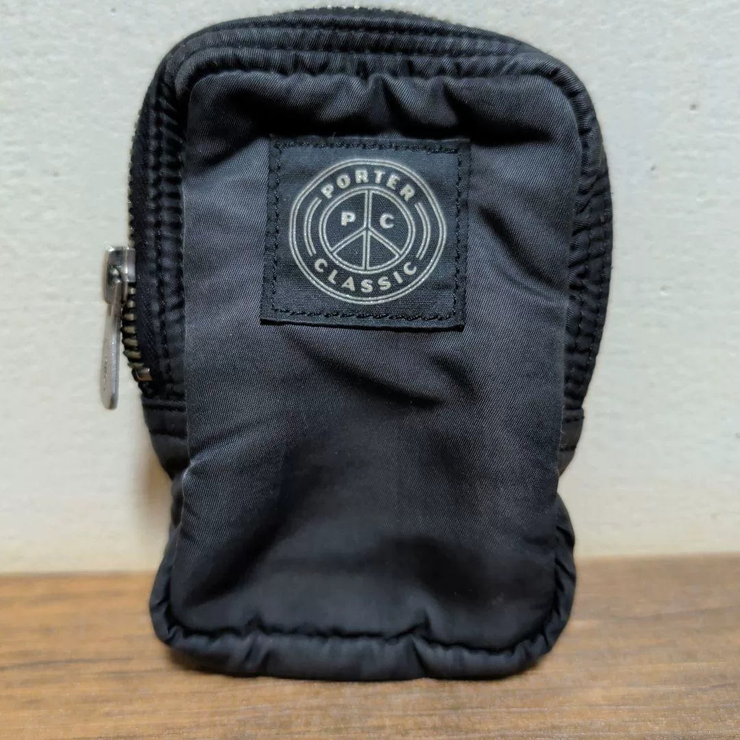 PORTER Classic Black Nylon Accessory Pouch