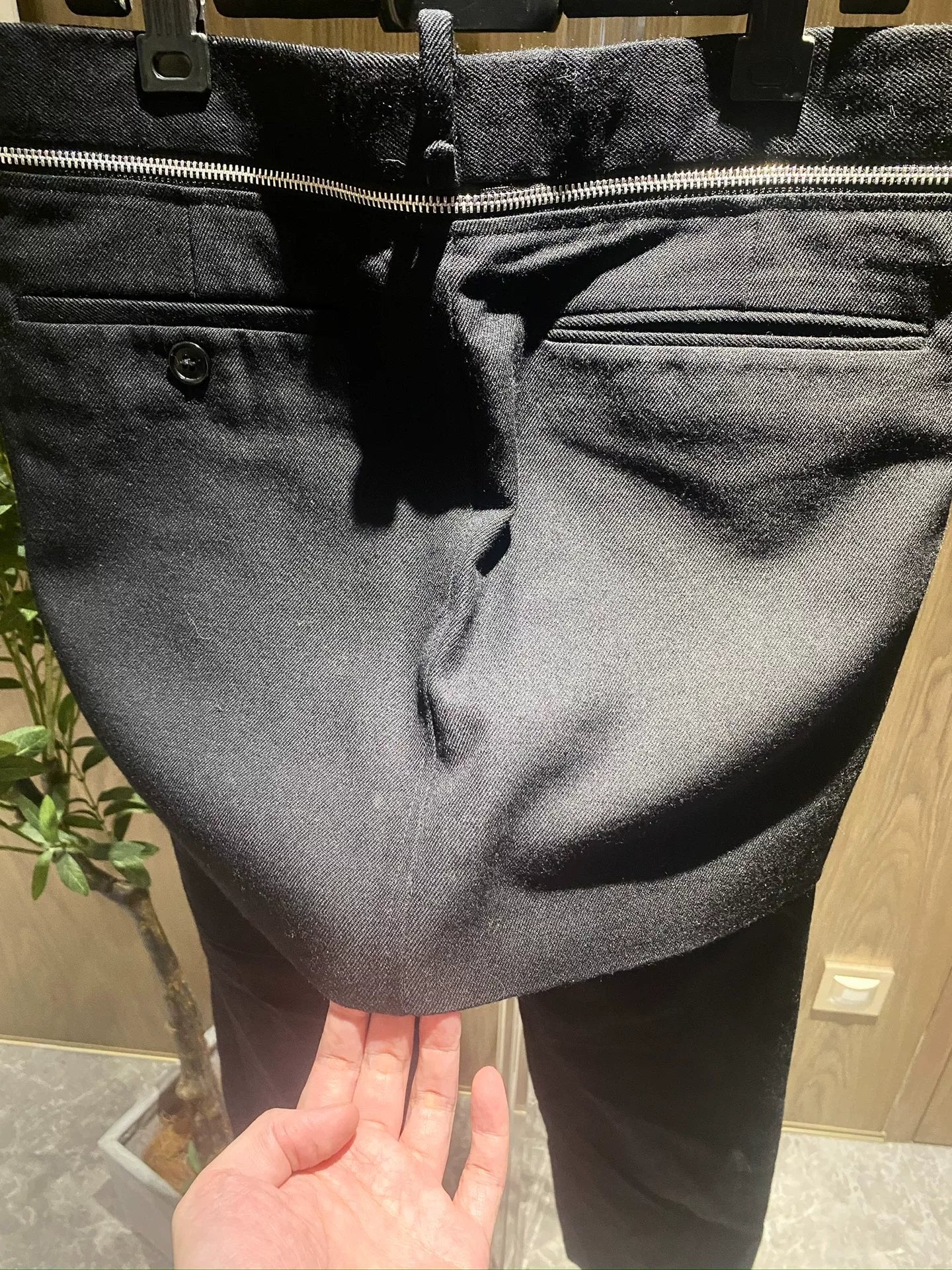 Undercover Wool Detachable Panel Pants-Skirt