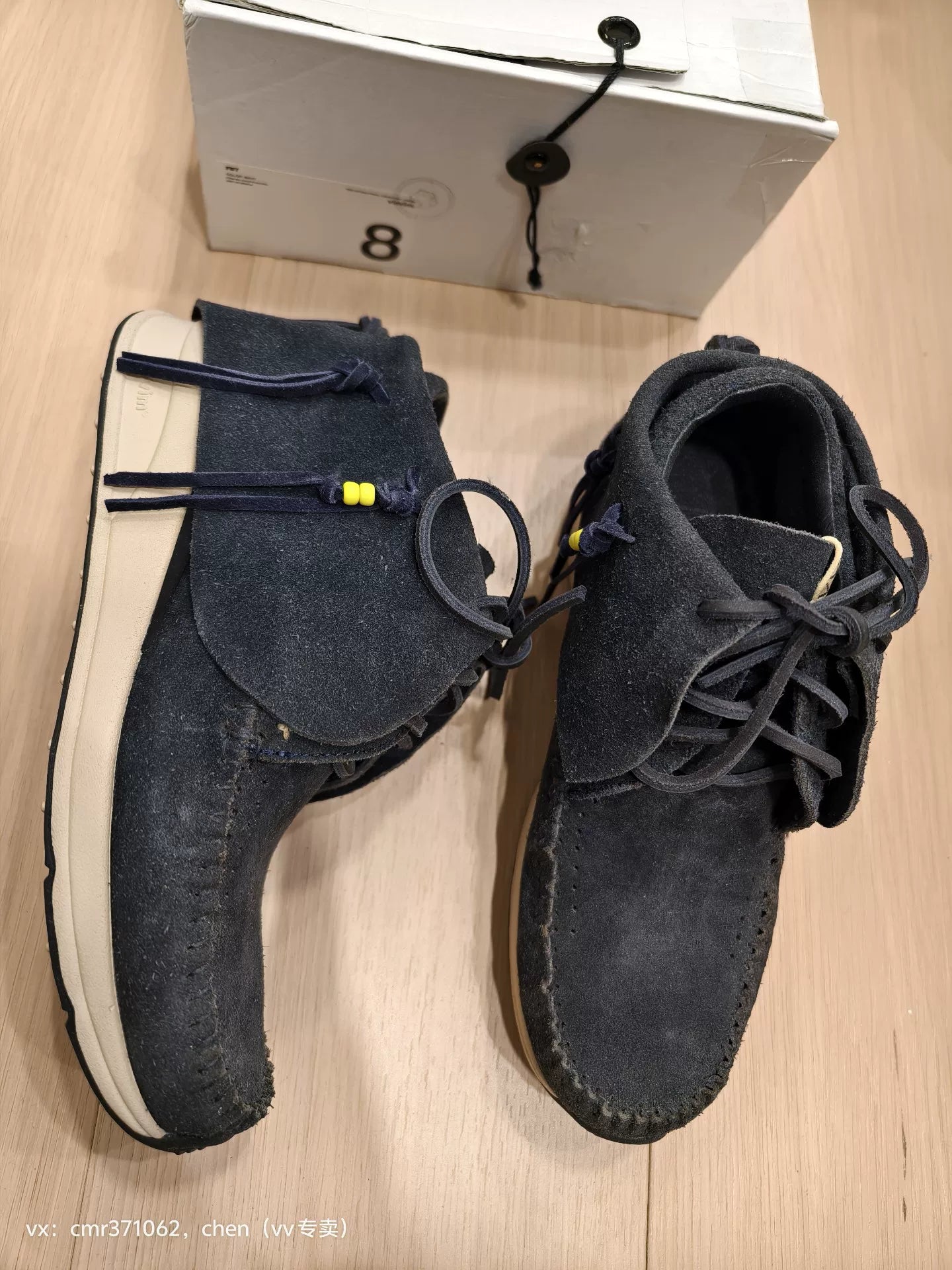 VISVIM 19SS FBT Navy Low-Top Sneakers