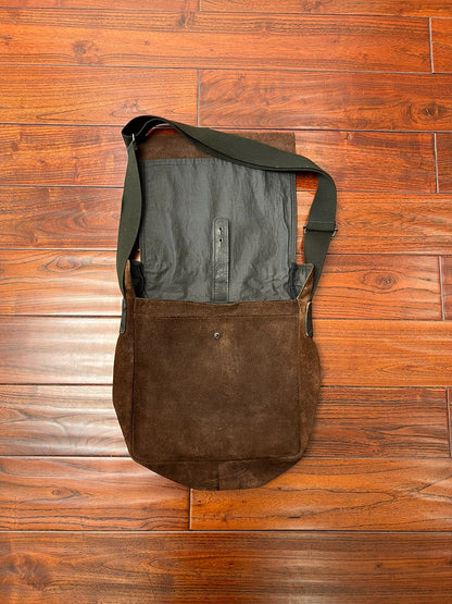 Yohji Yamamoto Suede Crossbody Bag