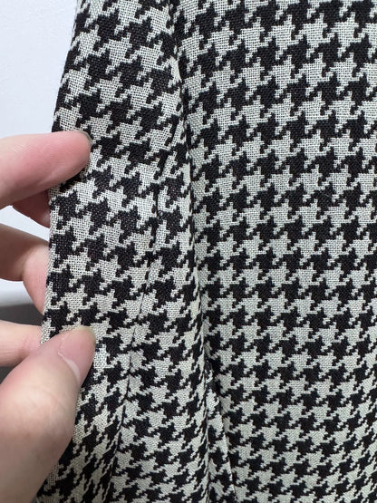 Saint Laurent 14SS Houndstooth Leather Lapel Blazer