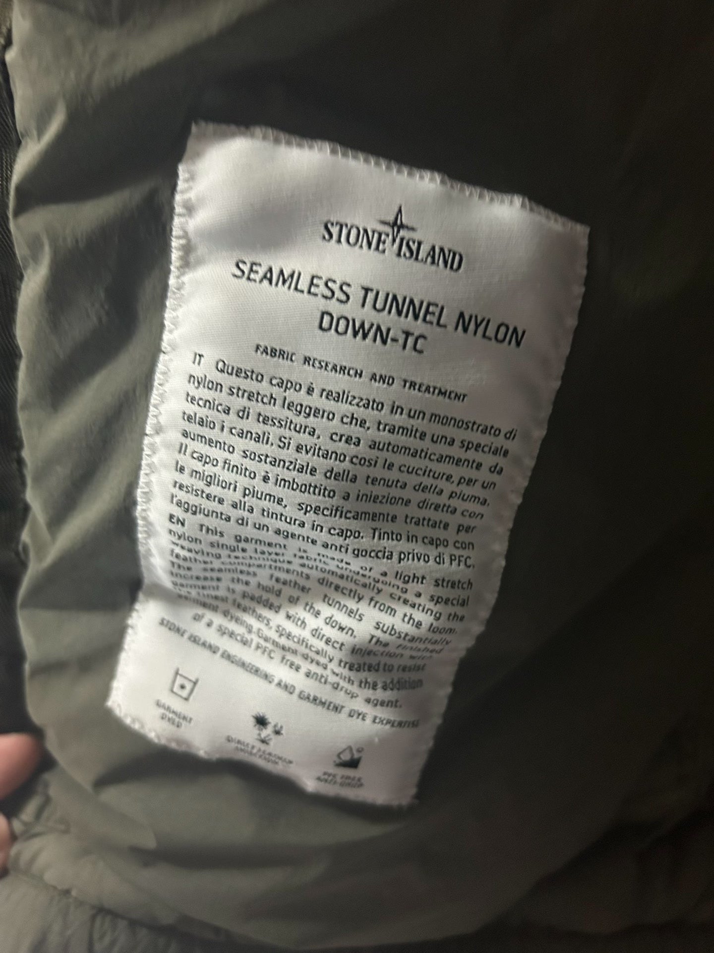 Stone Island Green Hooded Puffer Jacket