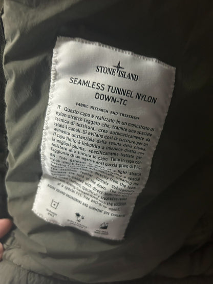 Stone Island Green Hooded Puffer Jacket