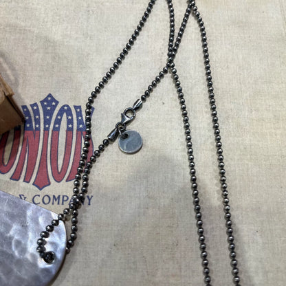 rrl silver dog tag necklace accessory
