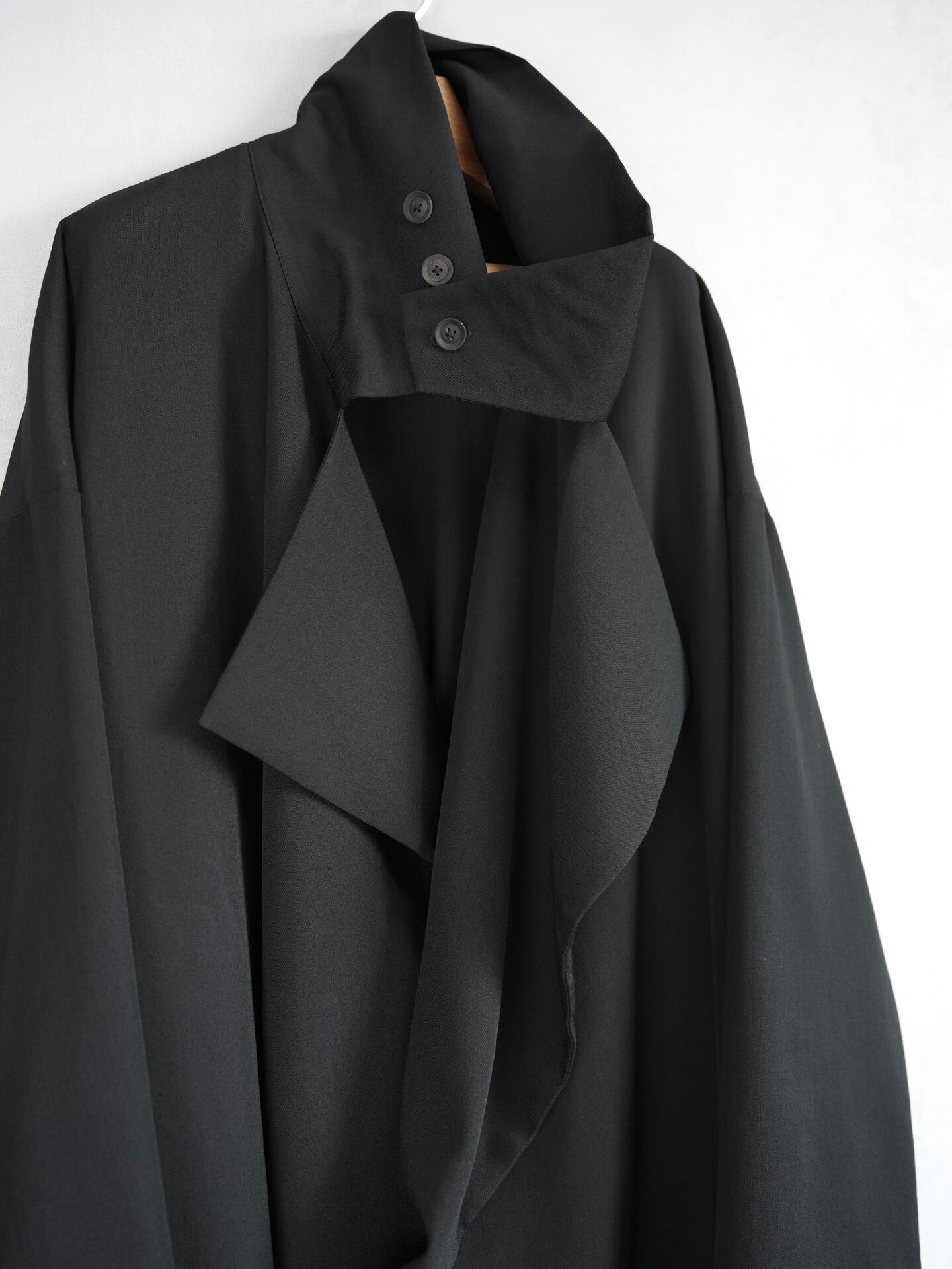 Yohji Yamamoto 21AW Pleated Wool Coat