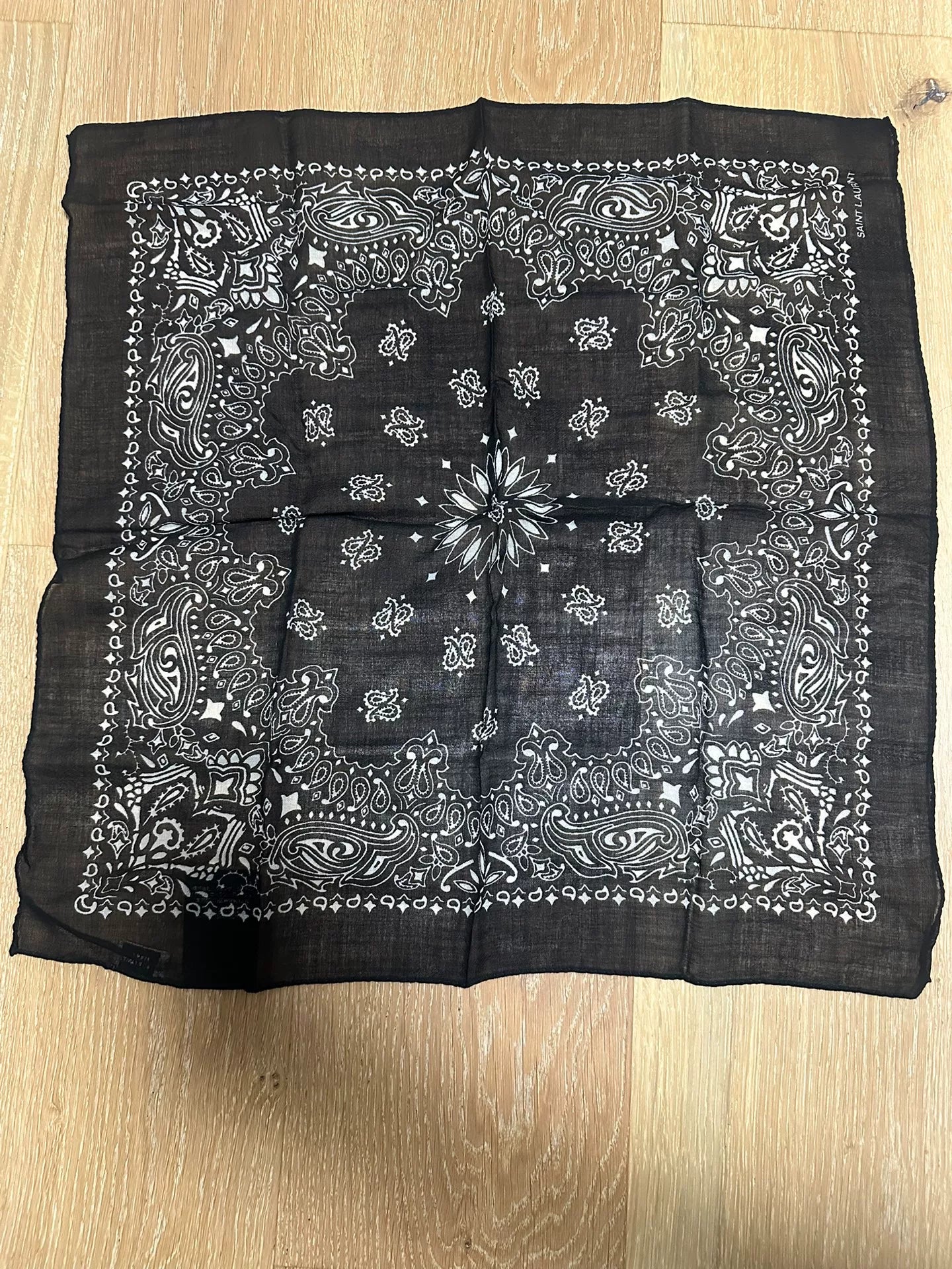 Saint Laurent Wool Square Scarf