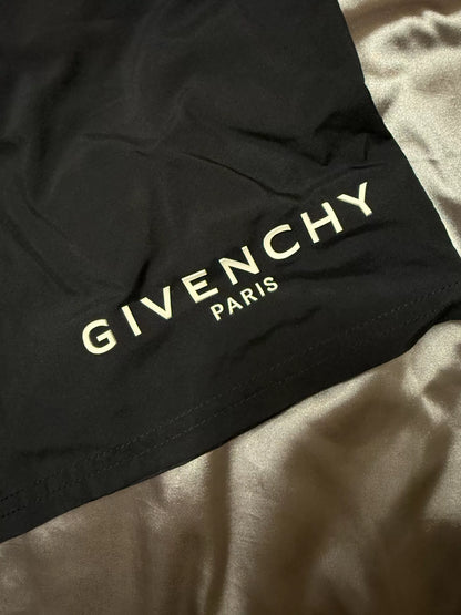 givenchy logo nylon athletic shorts