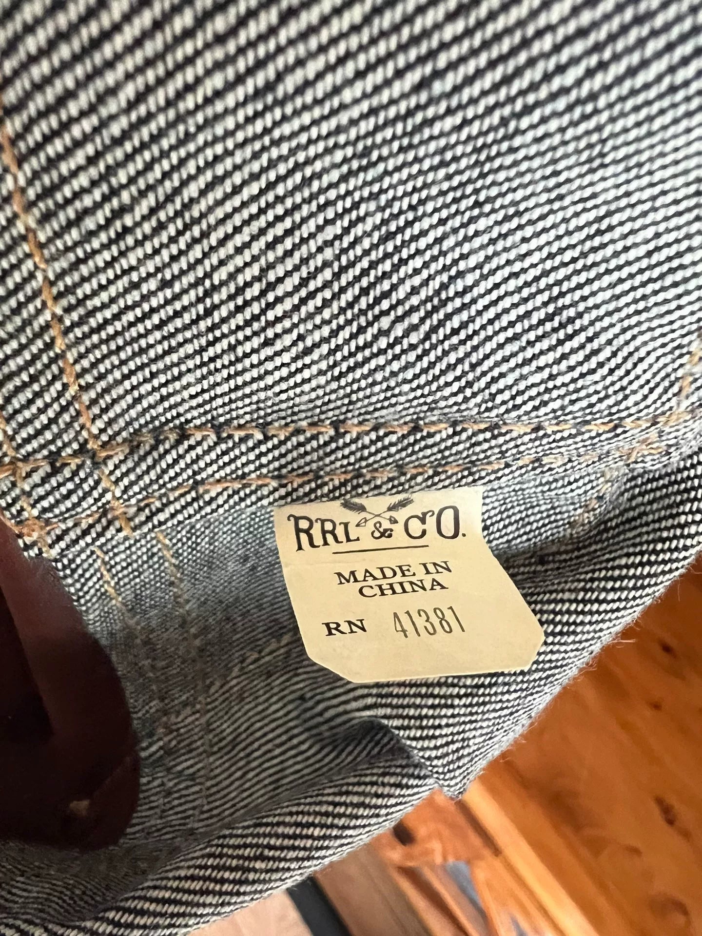 RRL Double RL Denim Tote Bag