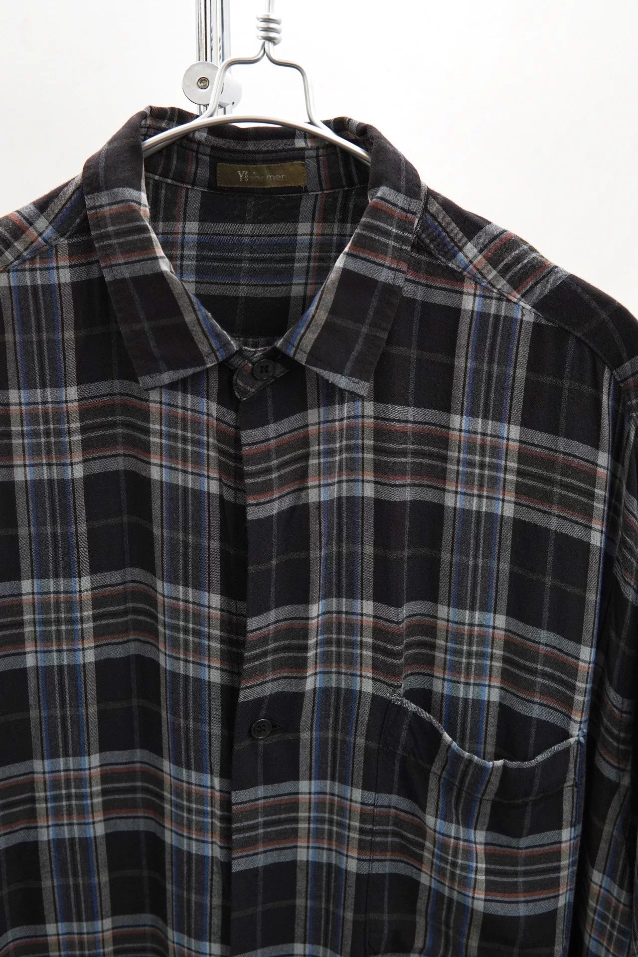 Y's for men Yohji Yamamoto 90s Rayon Plaid Shirt