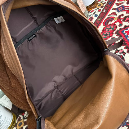 porter both day pack leather backpack