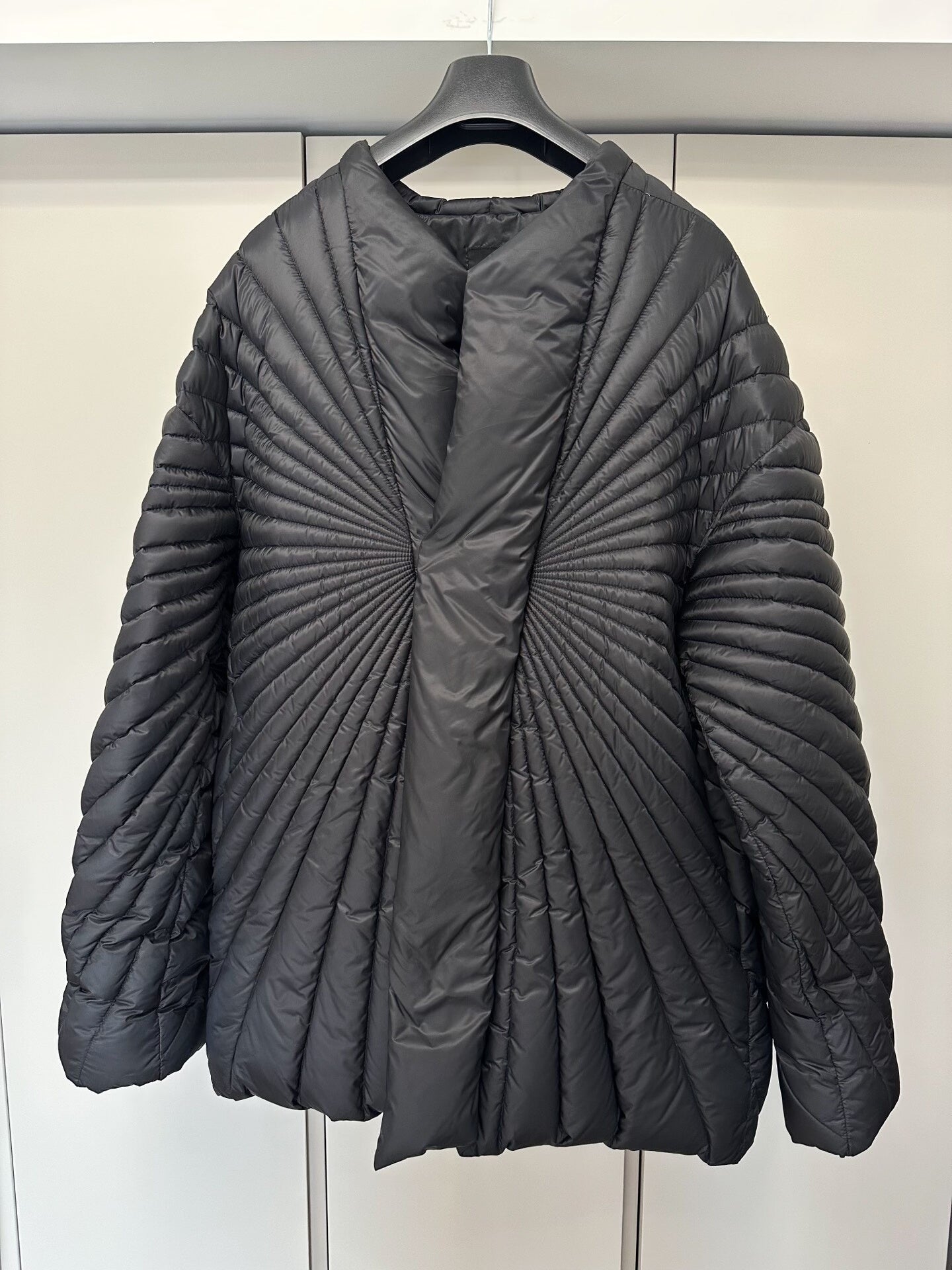 rick owens x moncler black down jacket