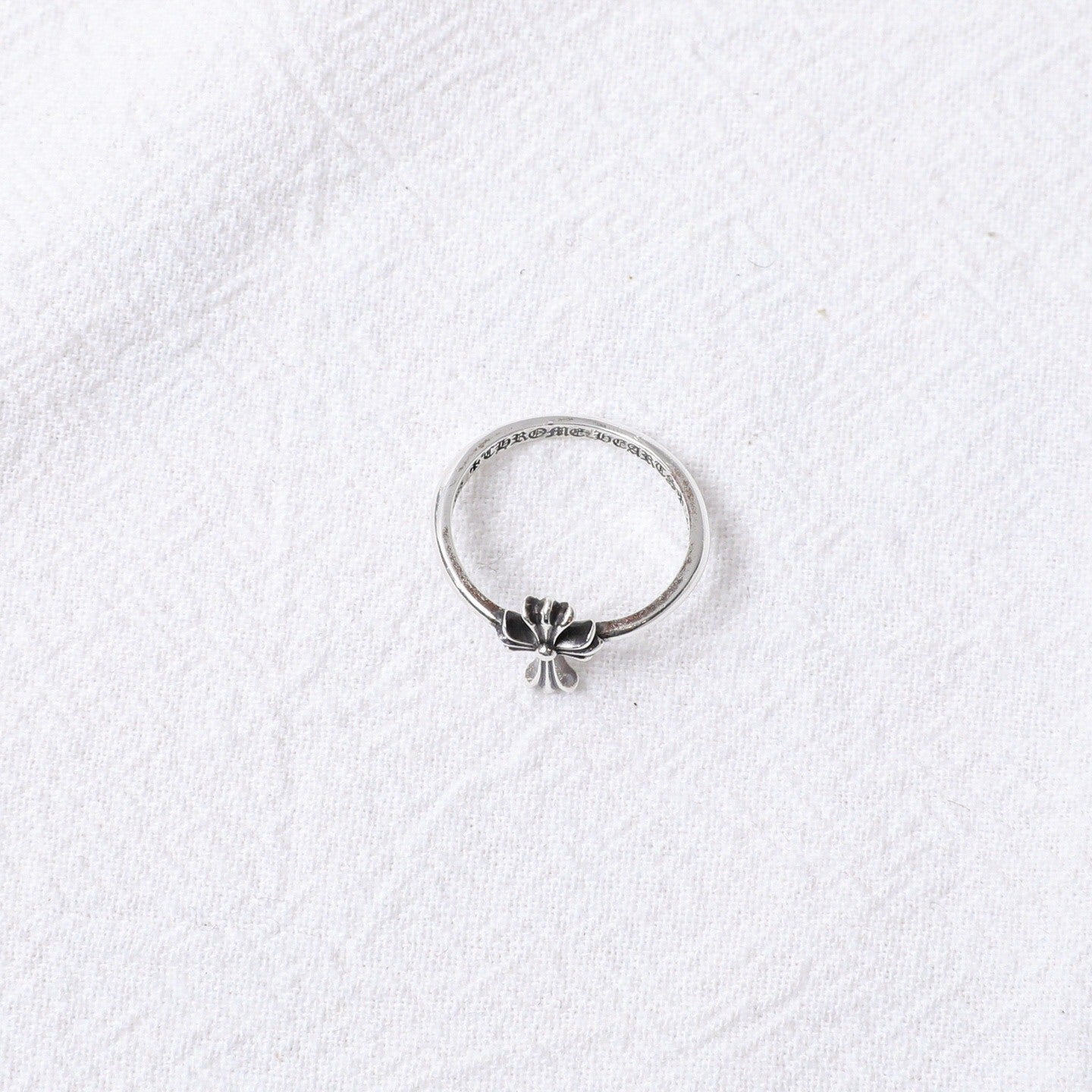 Chrome Hearts 925 Silver Long Cross Ring
