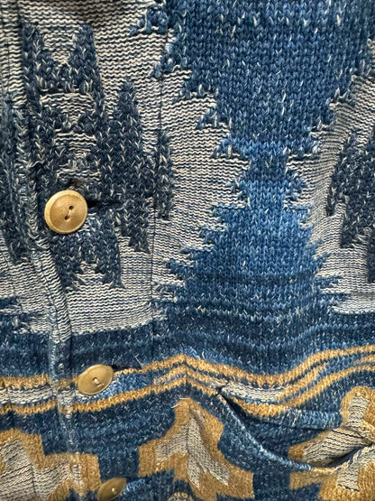 rrl ralph lauren southwestern knit cardigan