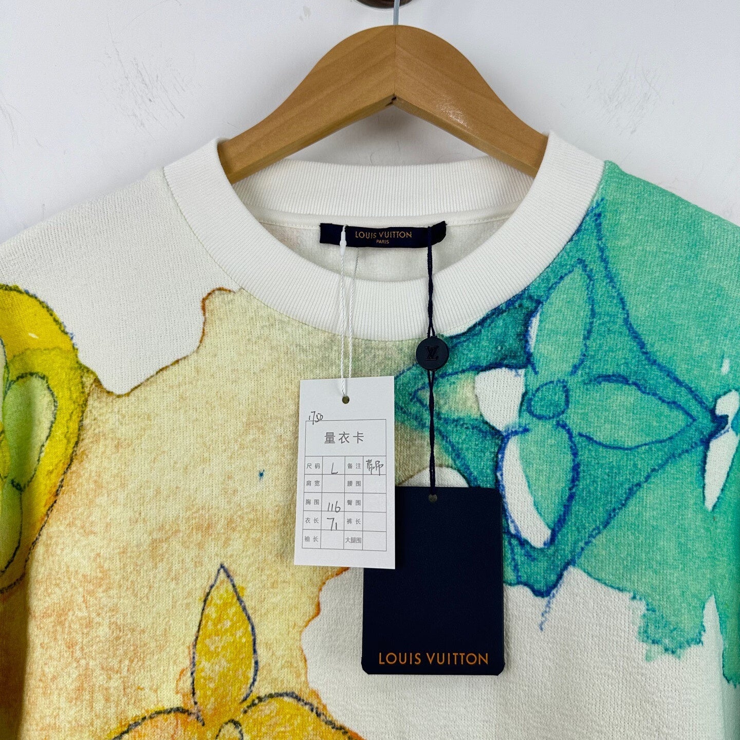 Louis Vuitton Ink Wash Towel Hoodie Large