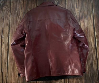 freewheelers burgundy leather jacket