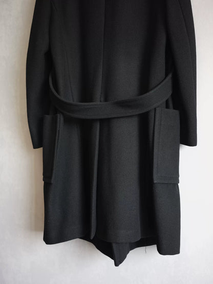yohji yamamoto double-breasted coat