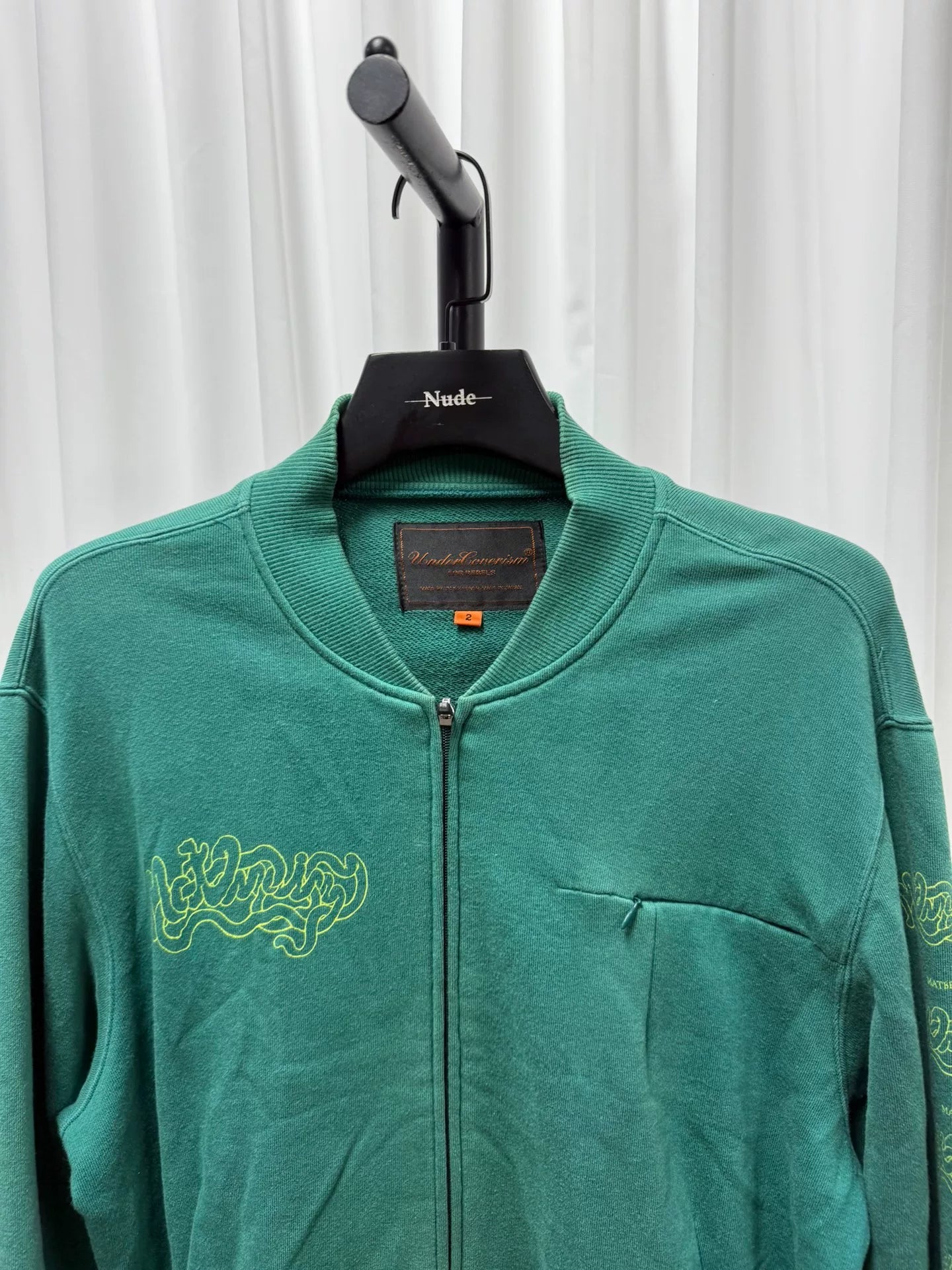 undercover cotton jacket with unique graphic design