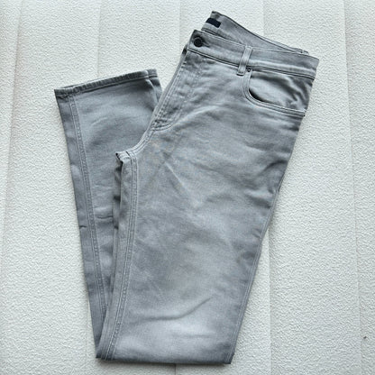 prada men's casual gray jeans