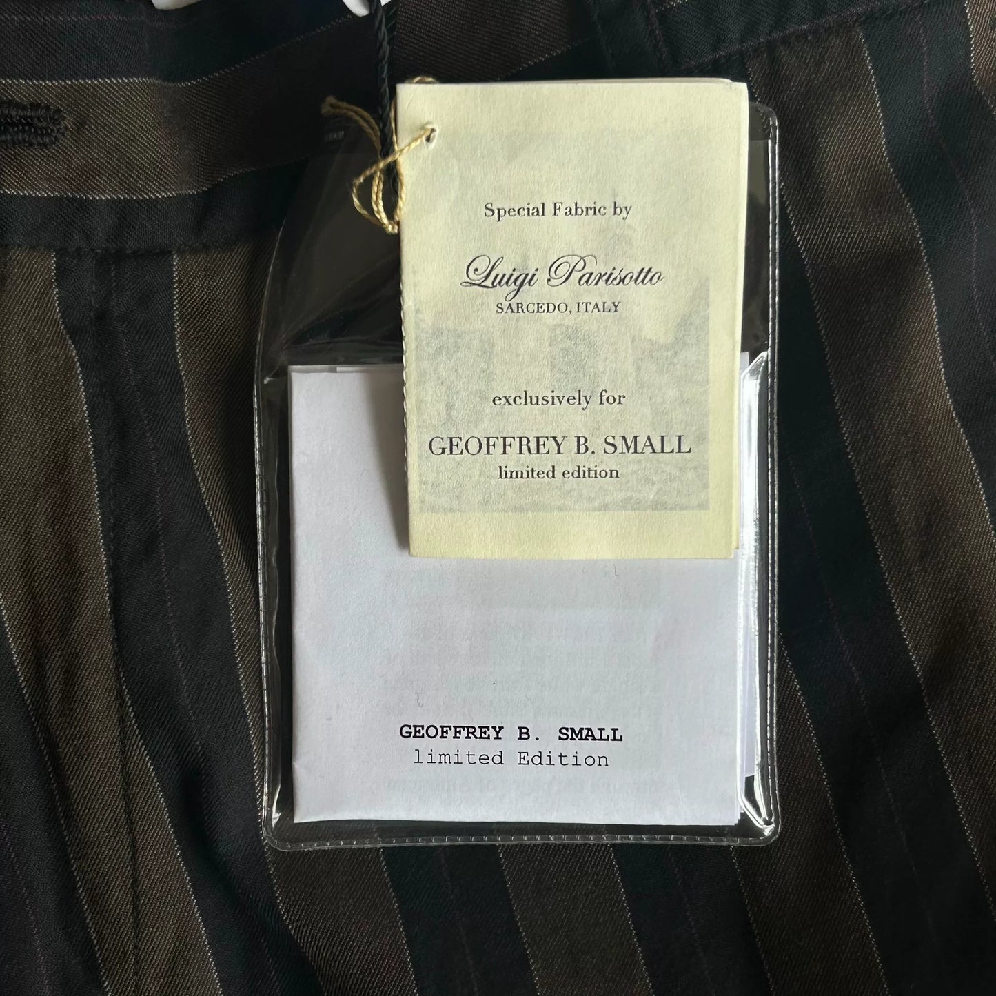 Geoffrey B. Small Silk Wool Striped Pants