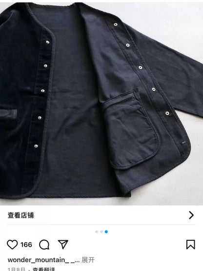 PORTER CLASSIC Corduroy Cardigan Jacket