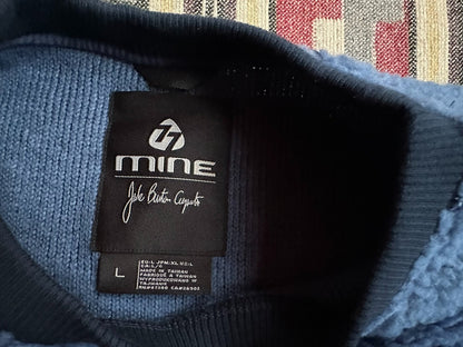 burton mine77 italian sherpa pocketed crew sweatshirt