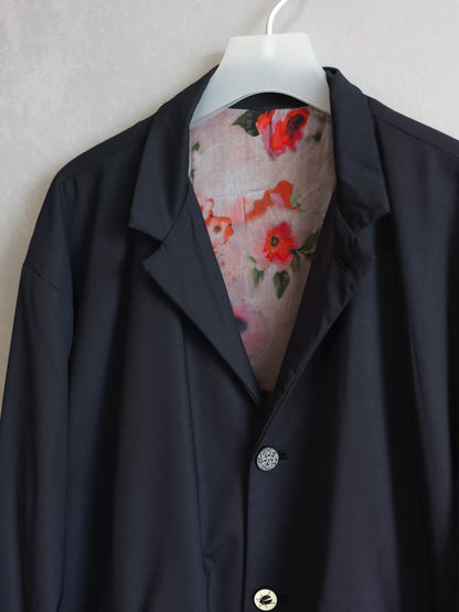 floral wool jacket by geoffrey b.small