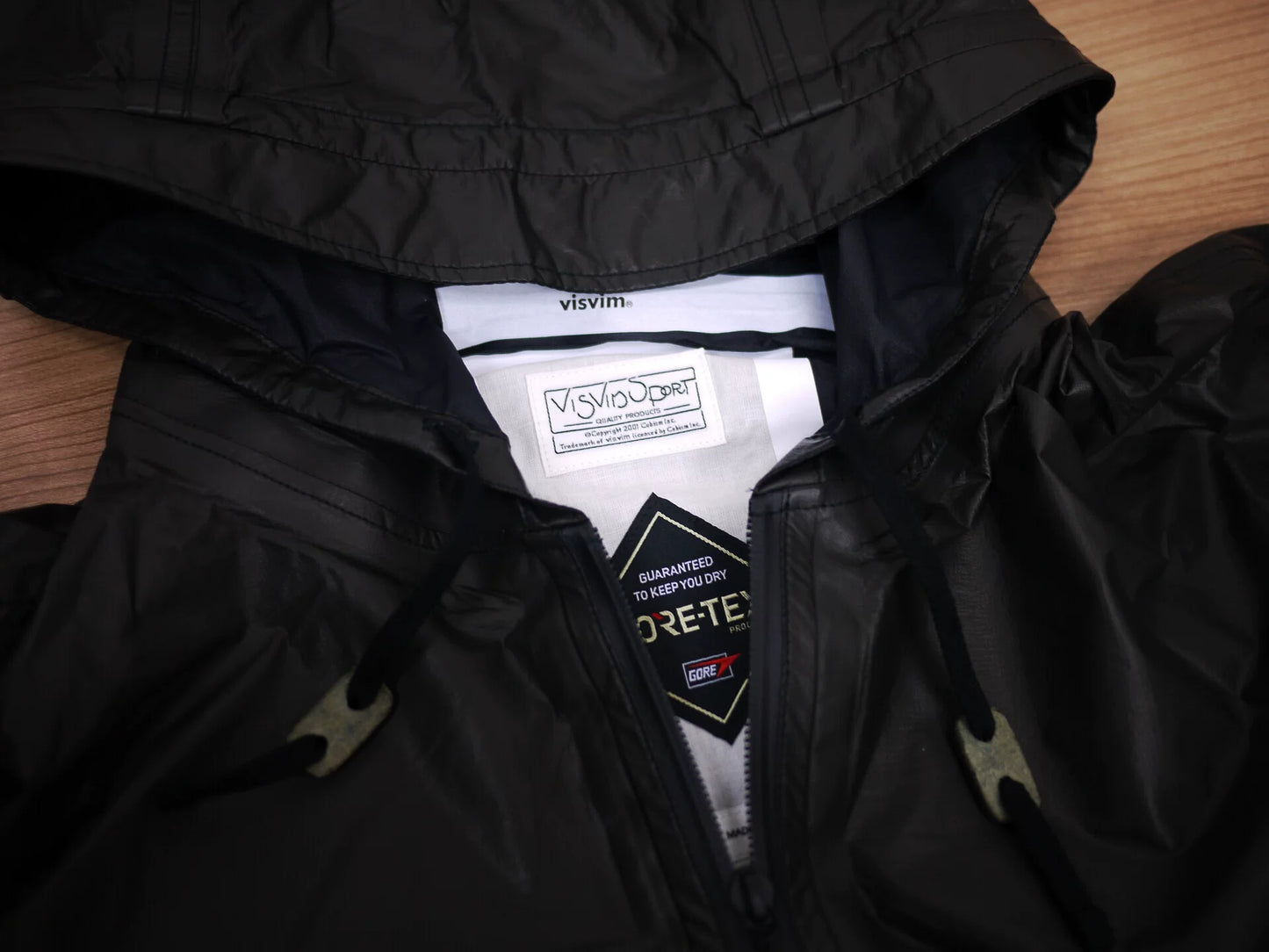 visvim black anorax 2l goretex jacket