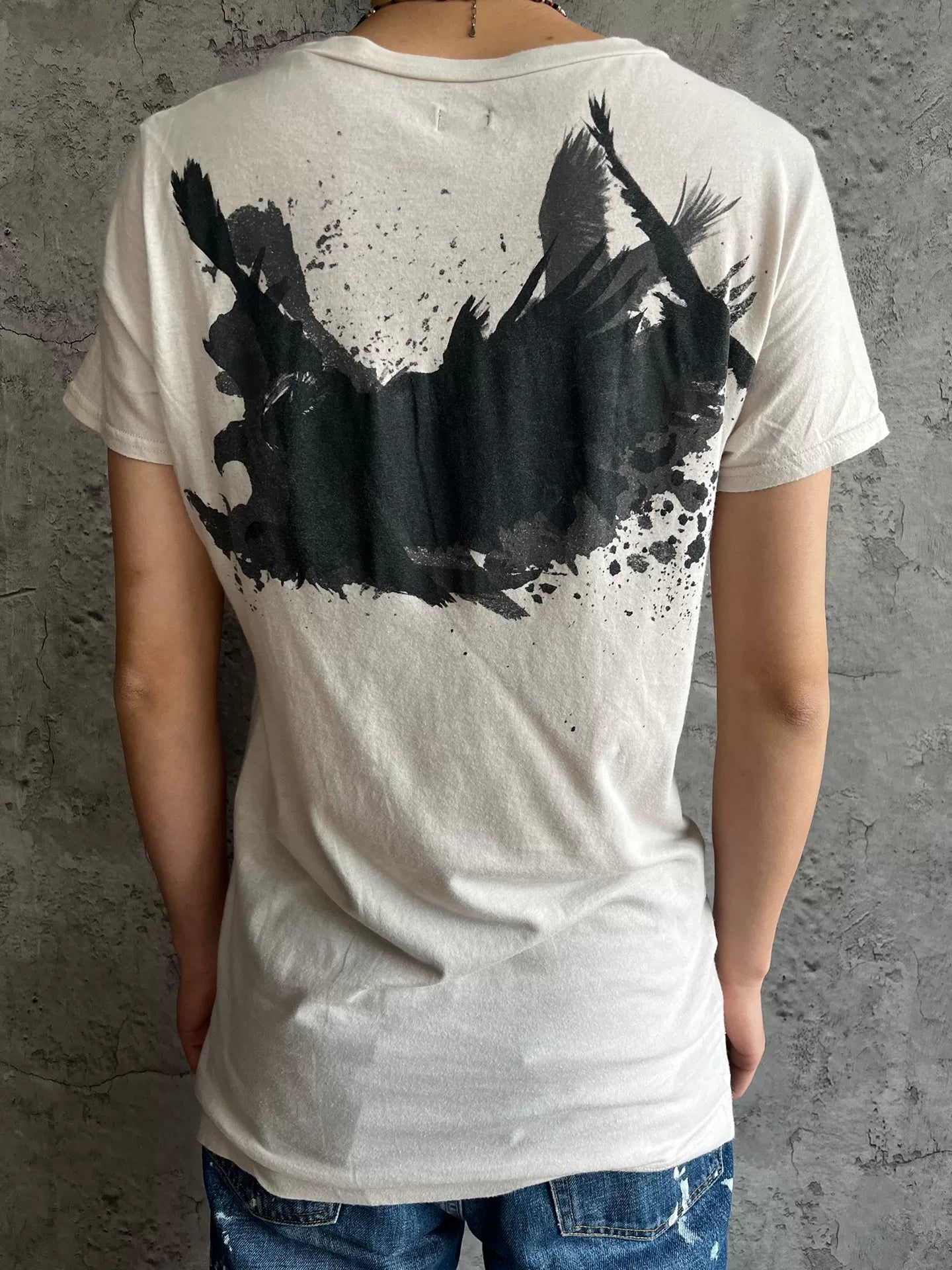 l.g.b flying away graphic tee shirt