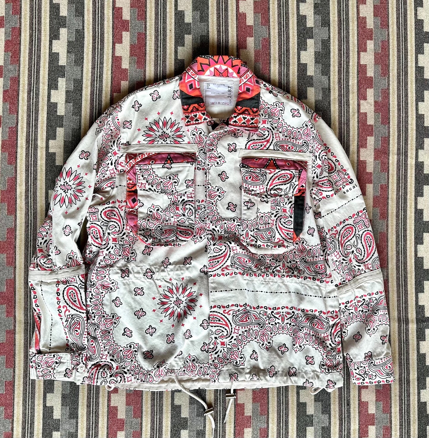 Sacai Bandana Print Blouson Jacket