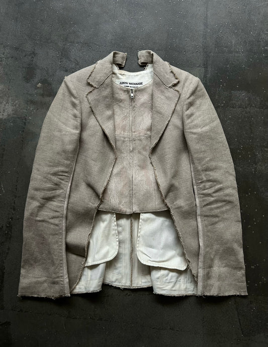 junya watanabe faux layered suit jacket