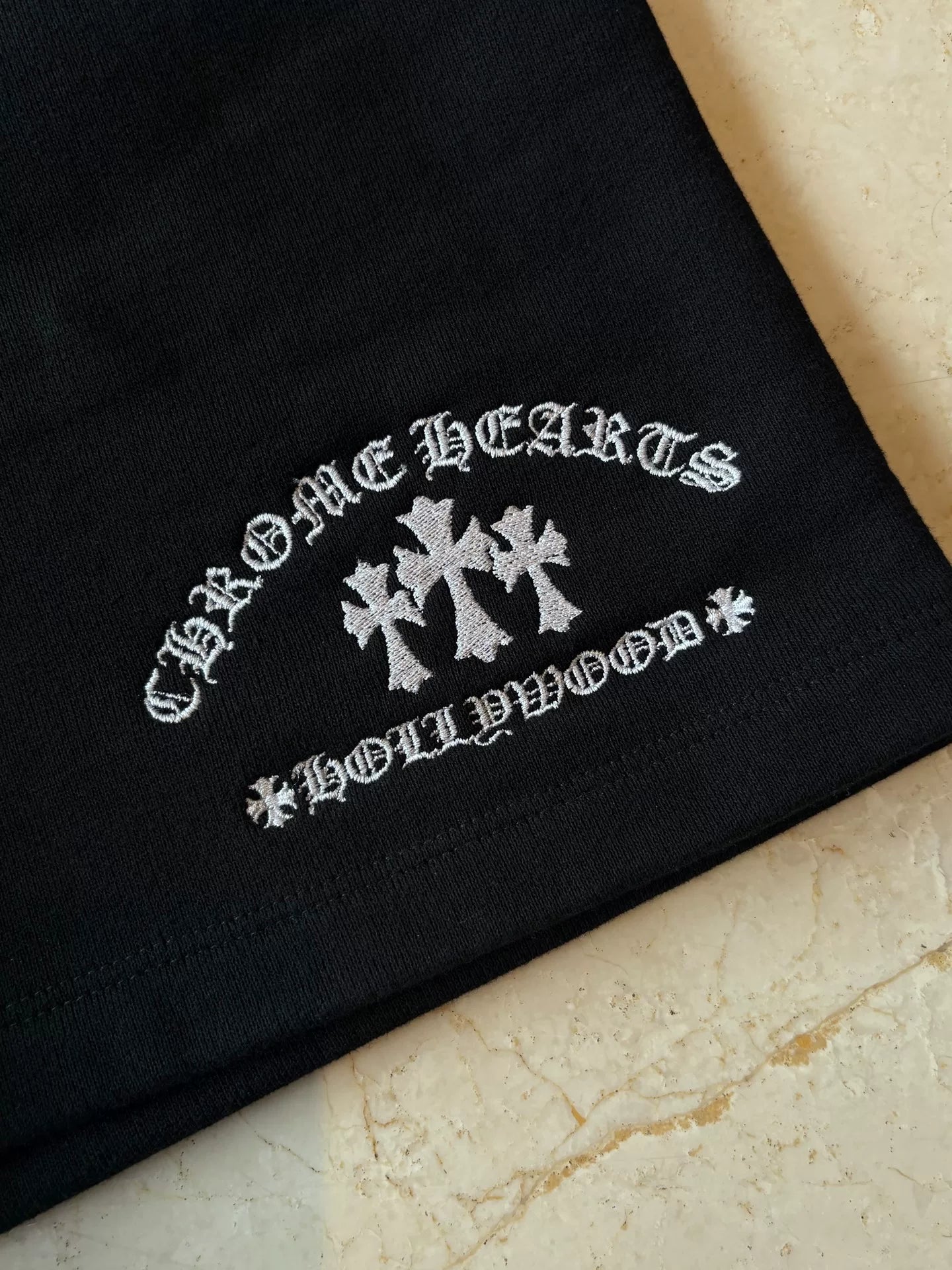 Chrome Hearts Cross Shorts in Black