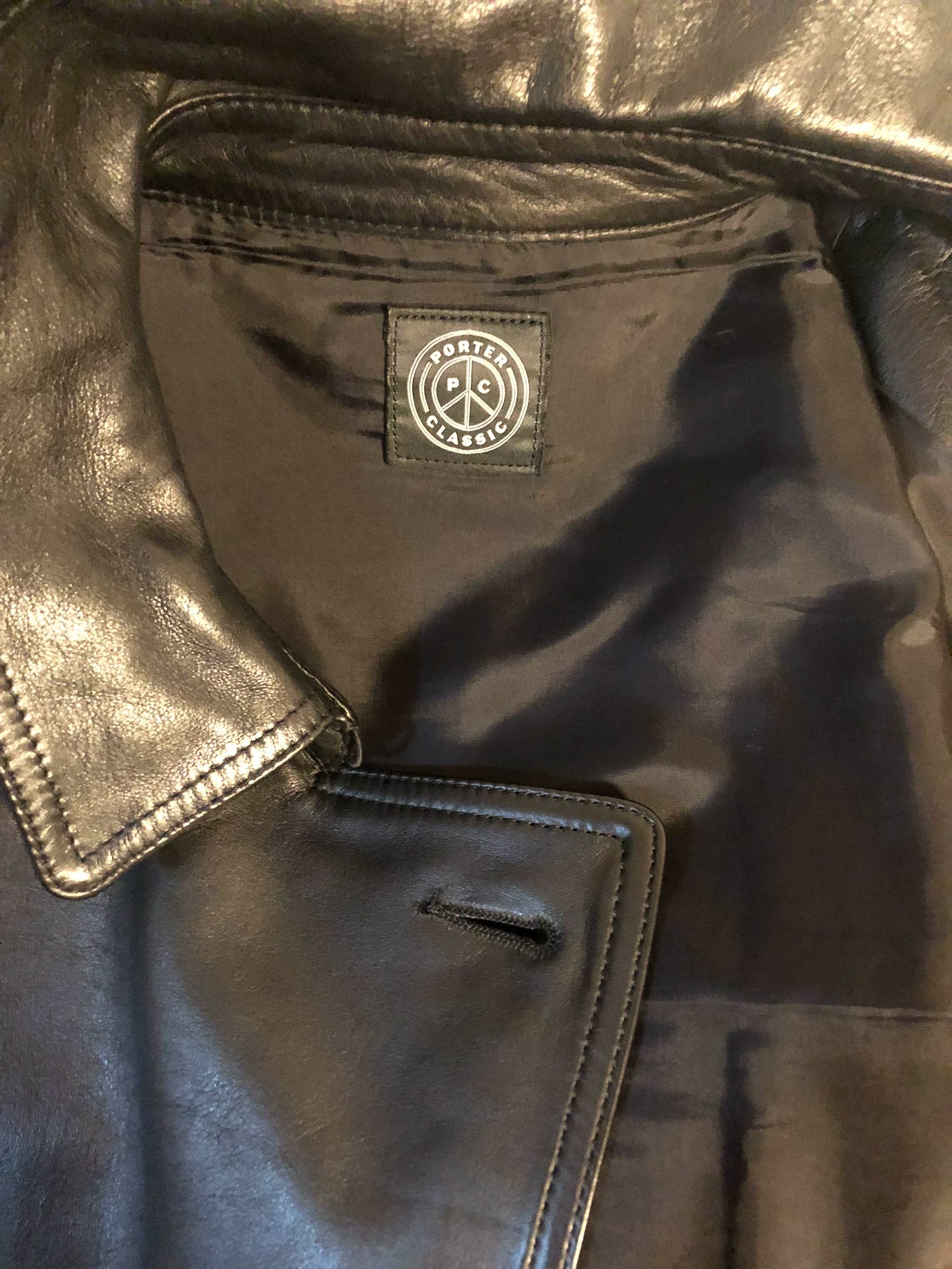 sheep leather double jacket by porter classic
