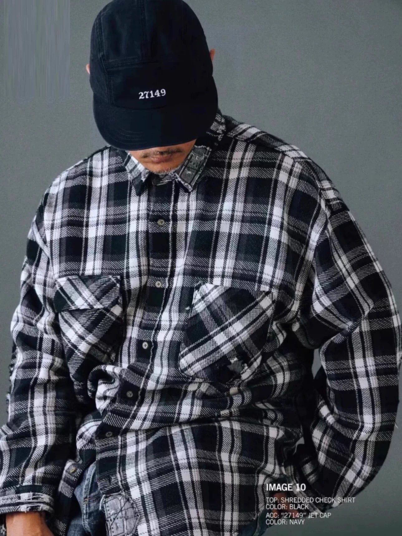 MADNESS Shredded Check Shirt