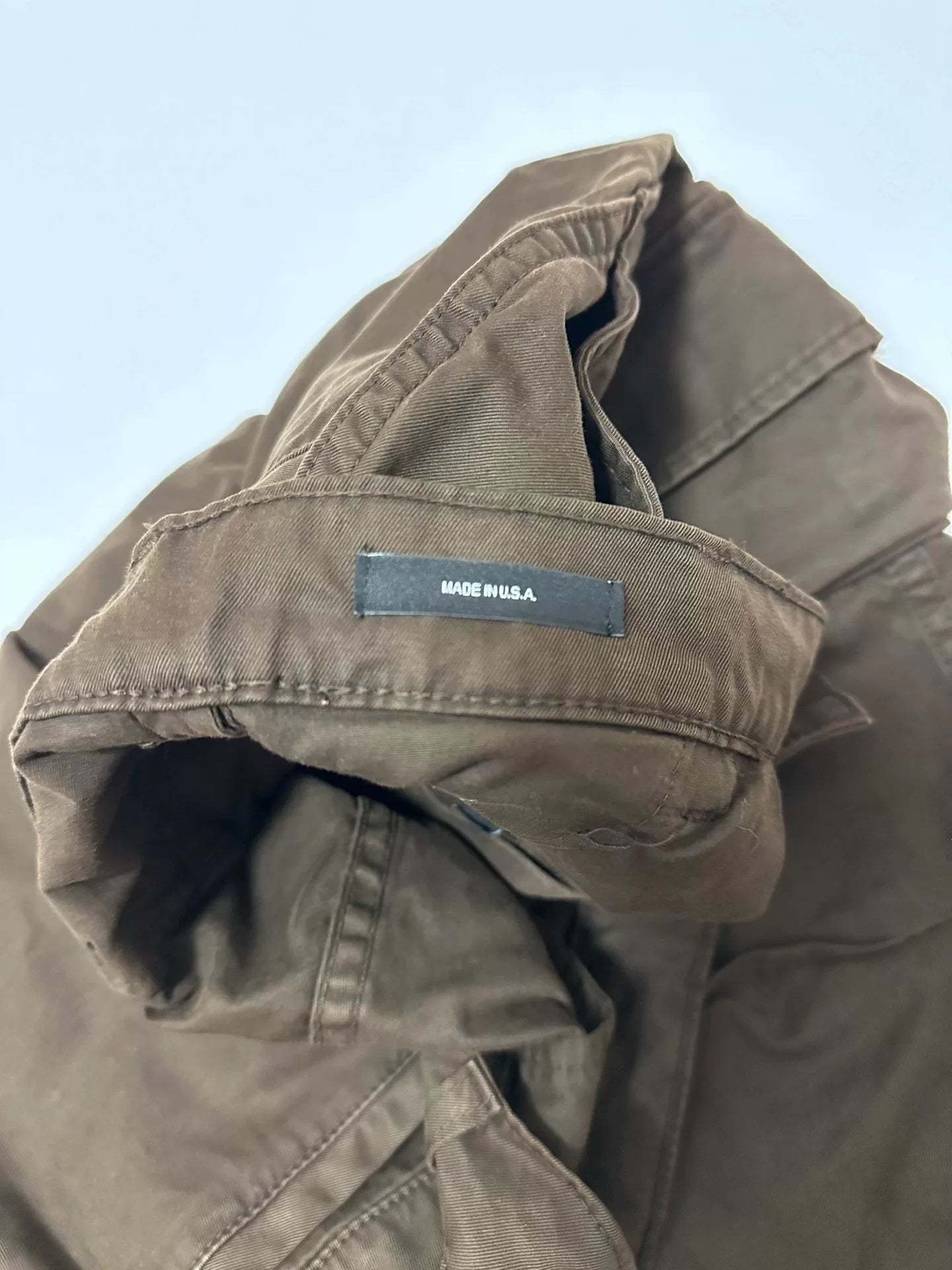 brown cargo pants made in usa