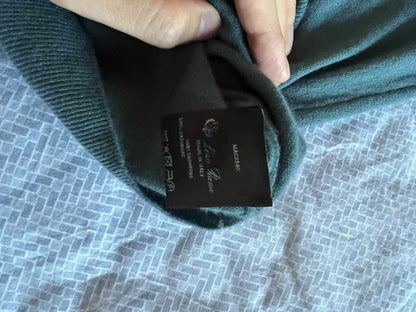 Loro Piana Blue Crewneck Cashmere Sweater
