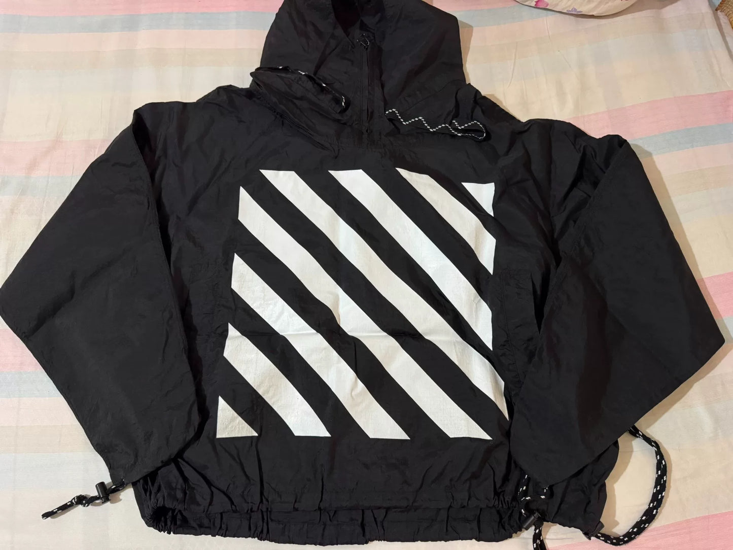 off white sun protection jacket