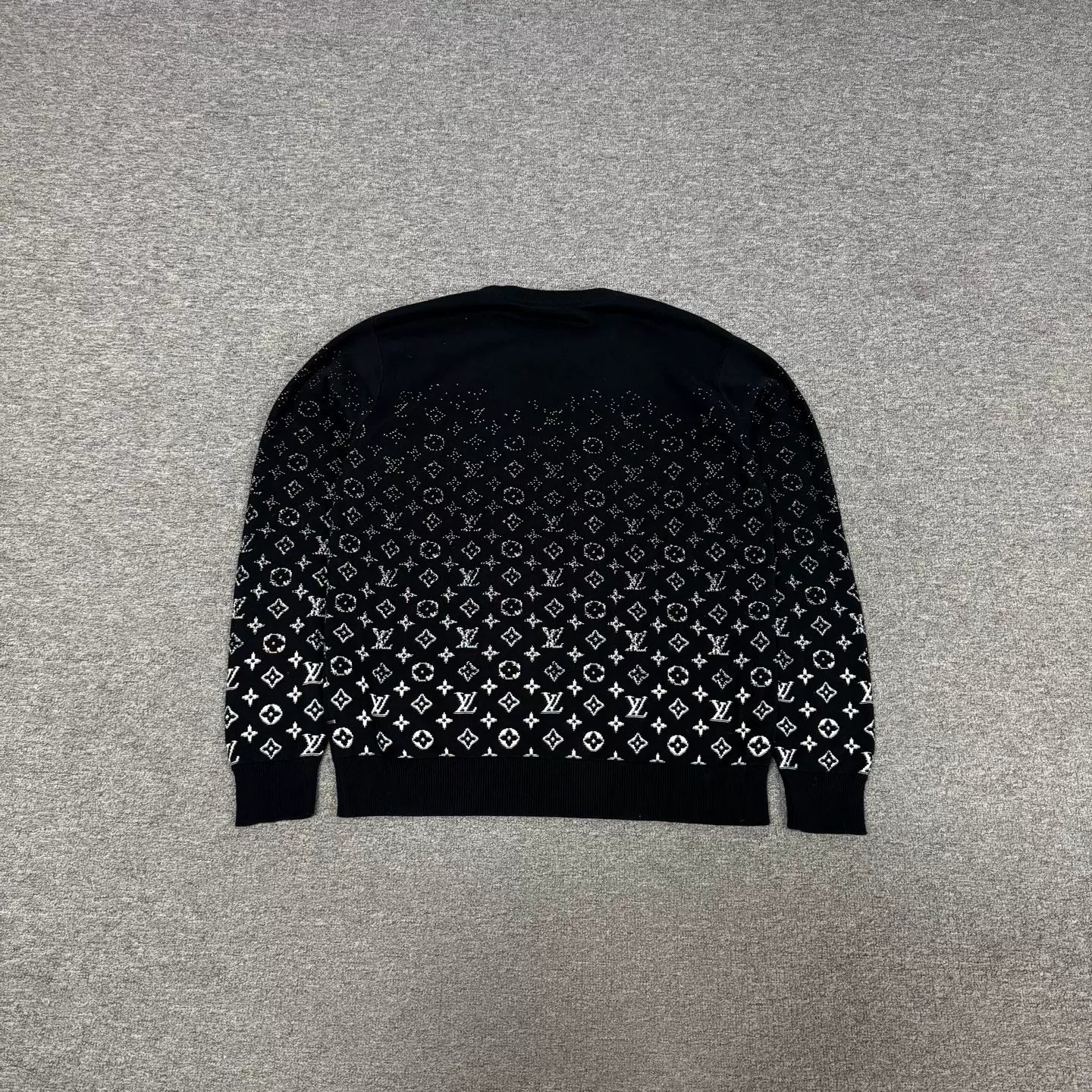 Louis Vuitton Black Monogram Knit Sweater