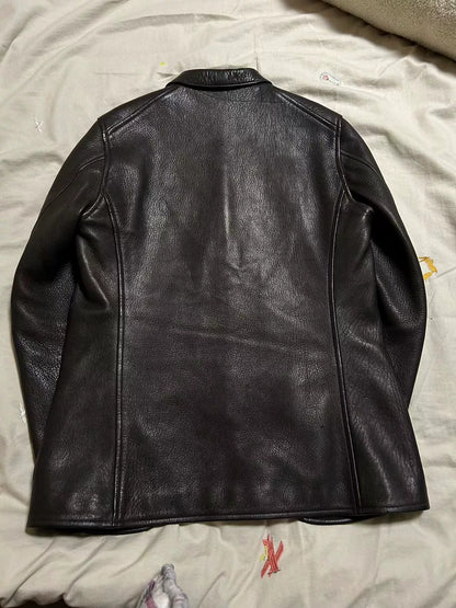 Freewheelers Darius Black deer skin jacket