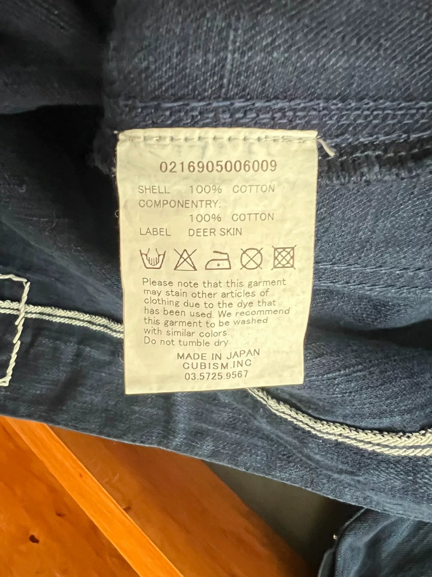 visvim denim jacket with indigo dye finish