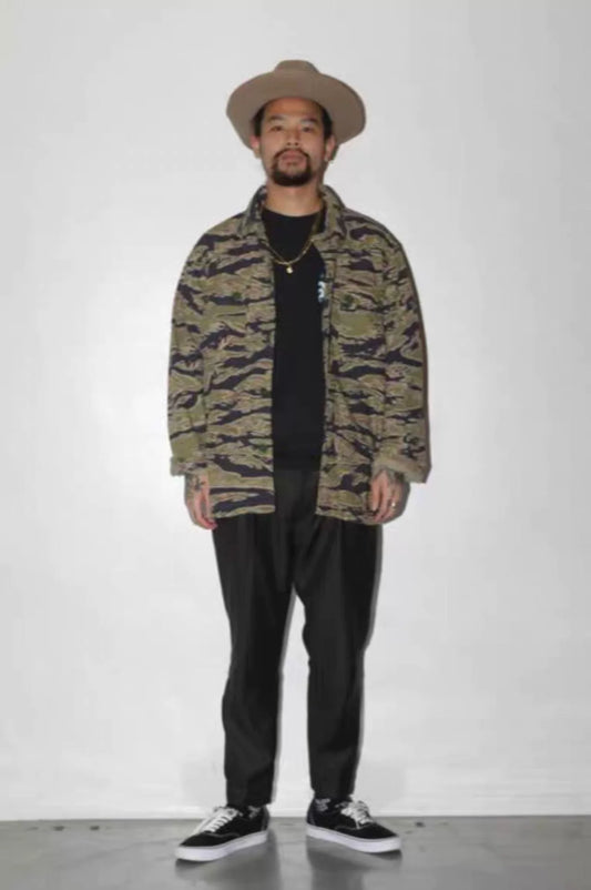 wacko maria camouflage tiger head jacket