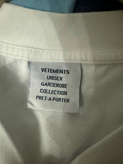 vetements cartoon graffiti short sleeve shirt