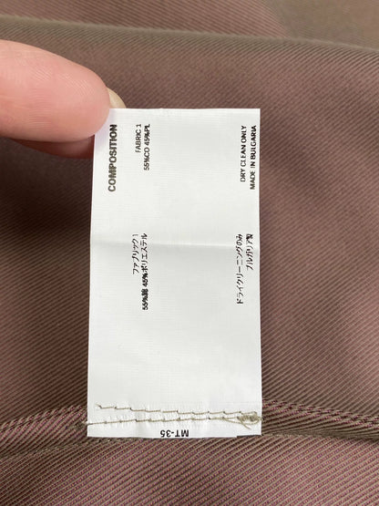 brown patchwork jacket by Kiko Kostadinov