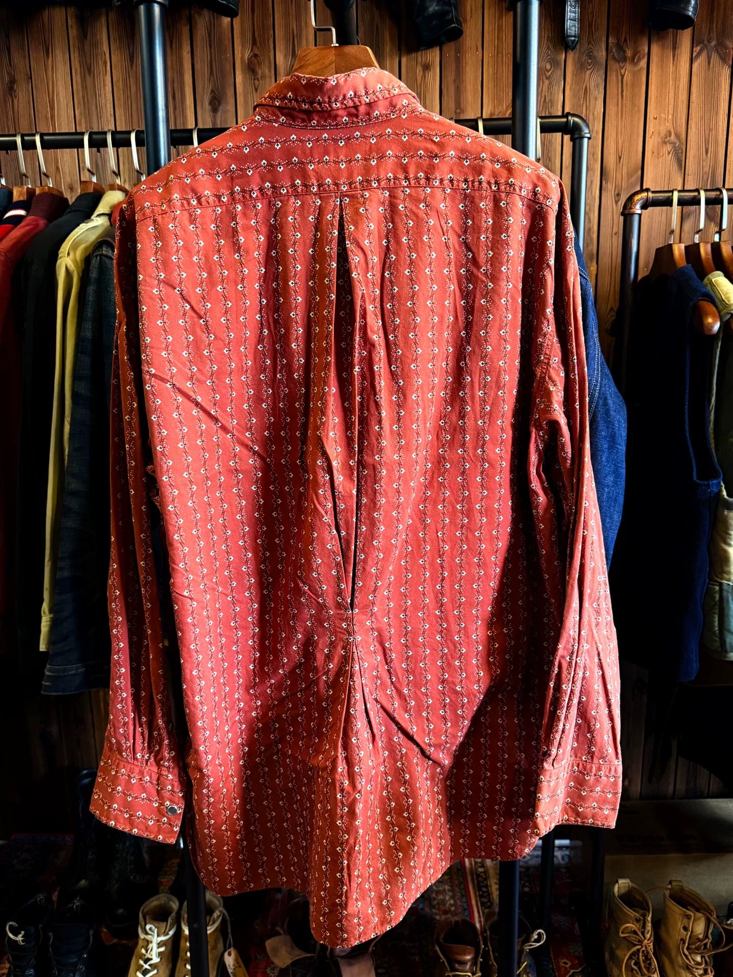RRL Red Floral Western Shirt