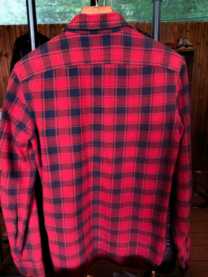 RRL Red Black Plaid Shirt XS